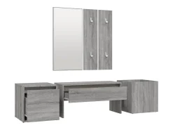 Conjunto de muebles de pasillo Sonoma Gray de madera de ingeniería