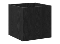 Conjunto de muebles de recibidor de 5 piezas en roble negro y plata