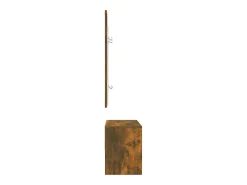Conjunto de muebles de recibidor de madera de ingeniería de roble ahumado