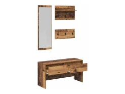 Conjunto de muebles de recibidor Madera antigua 90 x 31 x 46,5 cm