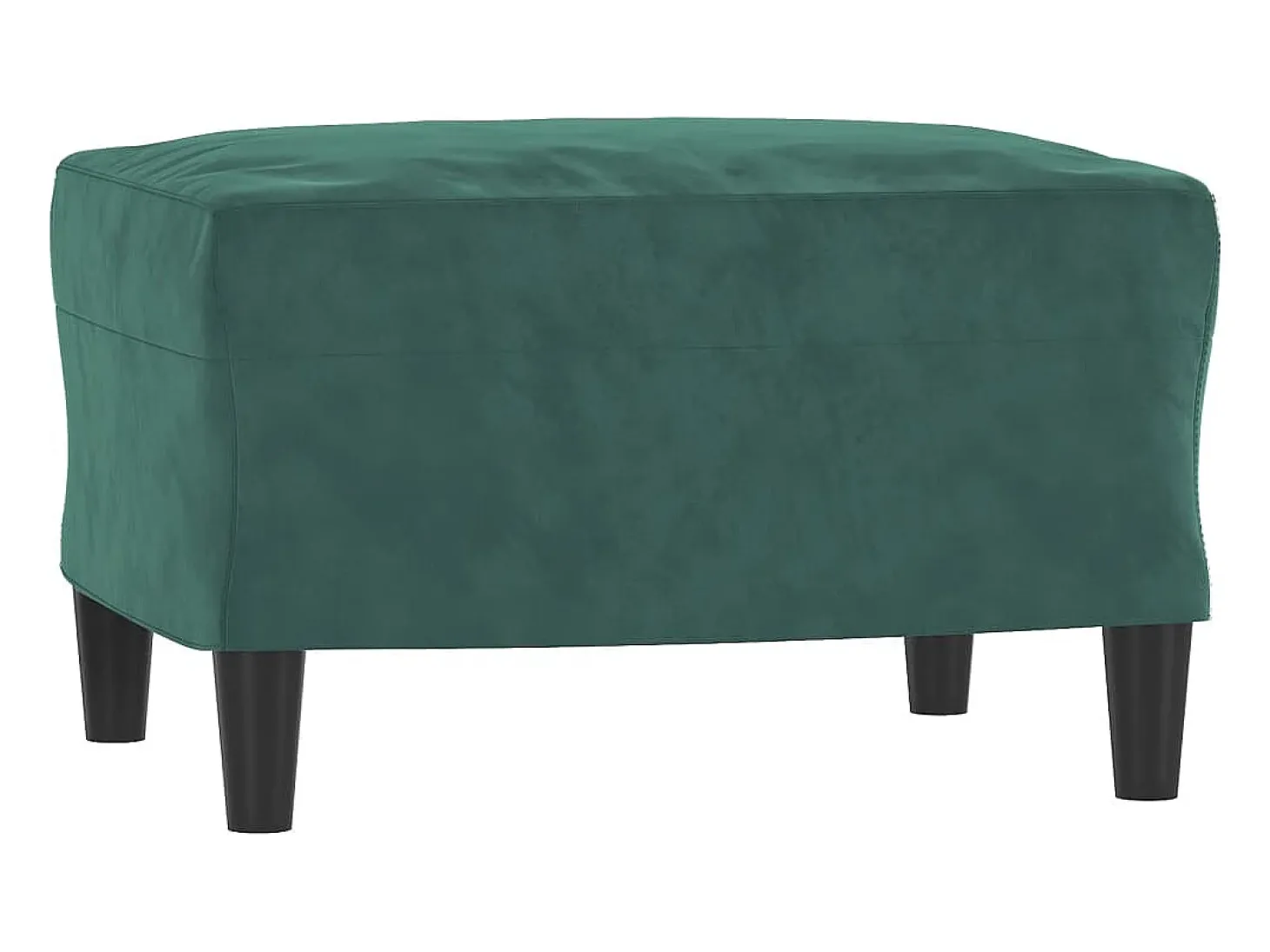 Conjunto de sofá de 3 piezas con cojines Terciopelo Verde Oscuro
