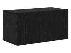 Conjunto de soporte para TV de 5 piezas de madera de ingeniería de roble negro