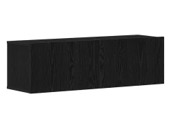 Conjunto de soporte para TV de 9 piezas en madera de ingeniería de roble negro