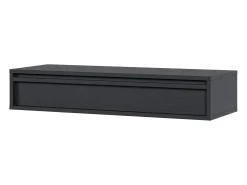Consola - 90 cm - con cajón - suspendida - negro - EVO