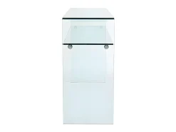 Consola - 1 estante - Cristal templado - Transparente - STILEOS