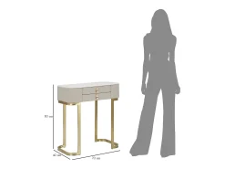 Consola 2 Cajones Beauty Cm 70X40X80