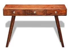 Consola con 3 cajones 76 cm Madera maciza