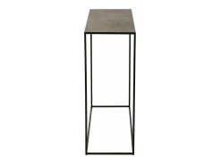 Consola con cable rectangular de metal negro