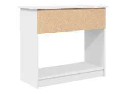 Consola con cajones blanca 85,5x38,5x74,5 cm