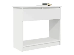 Consola con cajones blanca 85,5x38,5x74,5 cm