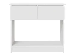Consola con cajones blanca 85,5x38,5x74,5 cm
