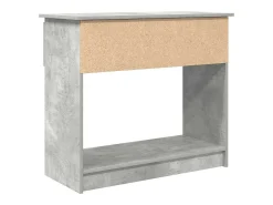 Consola con cajones, gris hormigón, 85,5x38,5x74,5 cm