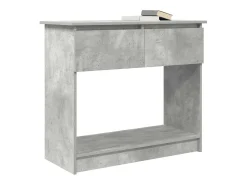 Consola con cajones, gris hormigón, 85,5x38,5x74,5 cm