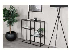 Consola de acero negro Staal