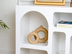 Consola de diseño con 5 huecos - Blanco - LUELA