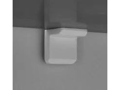 Consola de entrada diseño minimalista ovalado Sira - Marrón Nuez