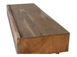 Consola de madera de acacia y metal
