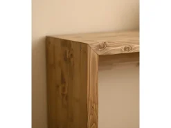 Consola de madera maciza de abeto Decowood en tono roble oscuro de 120x80cm - TELVA - DECOWOOD