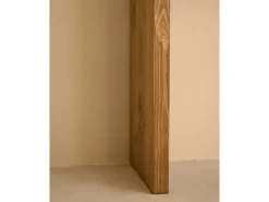 Consola de madera maciza de abeto Decowood en tono roble oscuro de 120x80cm - TELVA - DECOWOOD