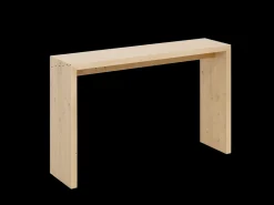 Consola de madera maciza de abeto Decowood en tono natural de 120x80cm - TELVA - DECOWOOD