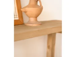 Consola de madera maciza en tono roble medio de 100x80cm - BATÁN - DECOWOOD