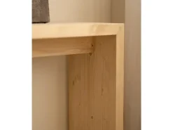 Consola de madera maciza de abeto Decowood en tono roble medio de 120x80cm - TELVA - DECOWOOD
