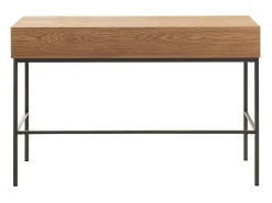 Consola de madera natural 3 cajones Amel L 120 cm