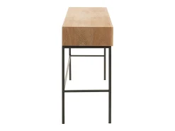 Consola de madera natural 3 cajones Amel L 120 cm