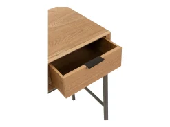 Consola de madera natural 3 cajones Amel L 120 cm