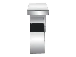 Consola de MDF y espejo - Color: plata - ISIDA