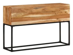 Consola de mesa 120x30x75 cm Bois d'acacia massif