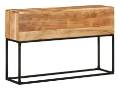 Consola de mesa 120x30x75 cm Bois d'acacia massif