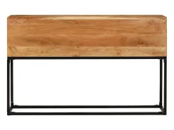 Consola de mesa 120x30x75 cm Bois d'acacia massif