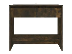 Consola de roble ahumado 89x41x76,5 cm madera de ingeniería