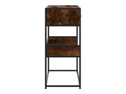 Consola de roble ahumado 90x35x80 cm madera de ingeniería