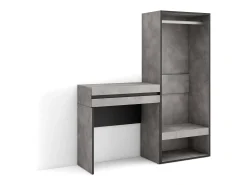 Consola entrada, 130x35x145cm, Recibidor, Vestidor abierto, Cemento