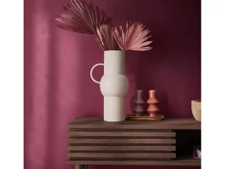 Consola escandinava efecto madera y puerta corredera, 100cm nogal