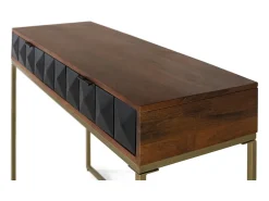 Consola fabricada en madera de mango y estructura de hierro