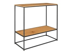 Consola fija VITA - Madera natural o metal negro-Color ribete verde crudo