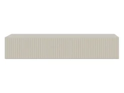 Consola flotante con cajón - Gris beige - 90 cm - VELDIO