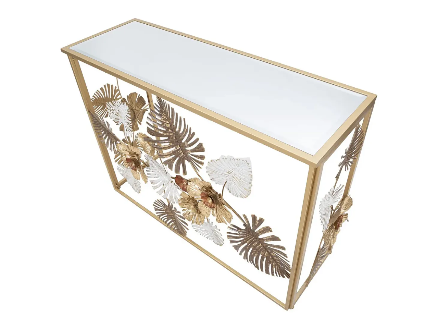 Consola Hoja 71, Multicolor, 113x40x80 cm, Kendra Home