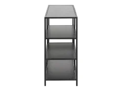 Consola industrial metal negro y madera negra L114 cm TRESCA