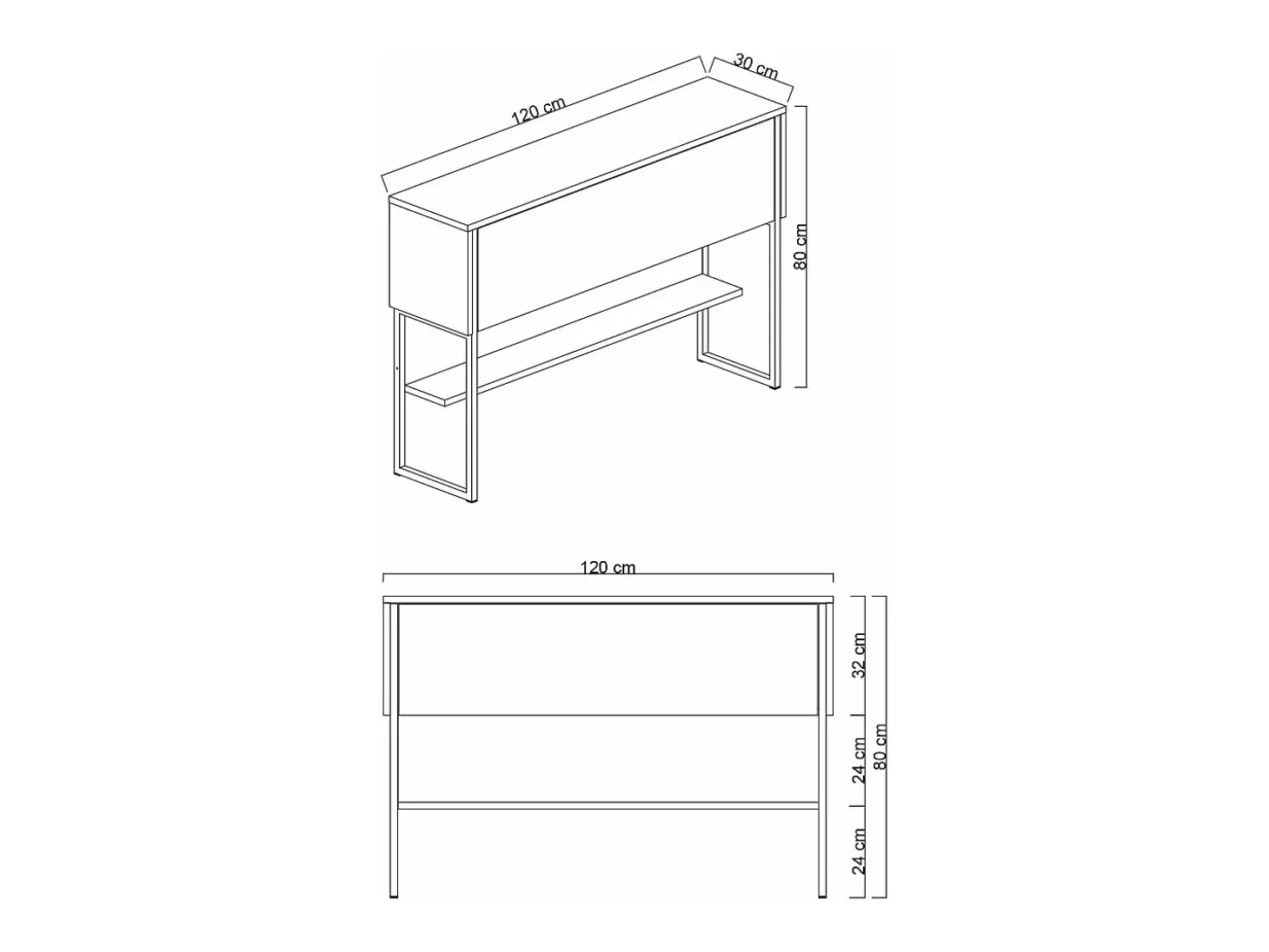 Consola Kailua Z120, Plata|De color marrón claro, 80x120x30cm, Con puertas