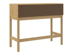 Consola marrón cera 89,5x36,5x73 cm pino macizo