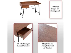 Consola MCW-J97 Estructura 3D, marrón