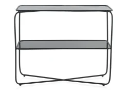 Consola metal con cristal