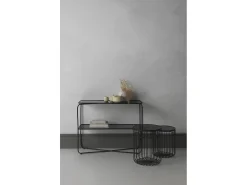 Consola metal con cristal