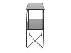 Consola metal con cristal