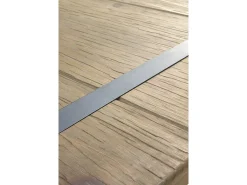 Consola metálica con sobre de madera