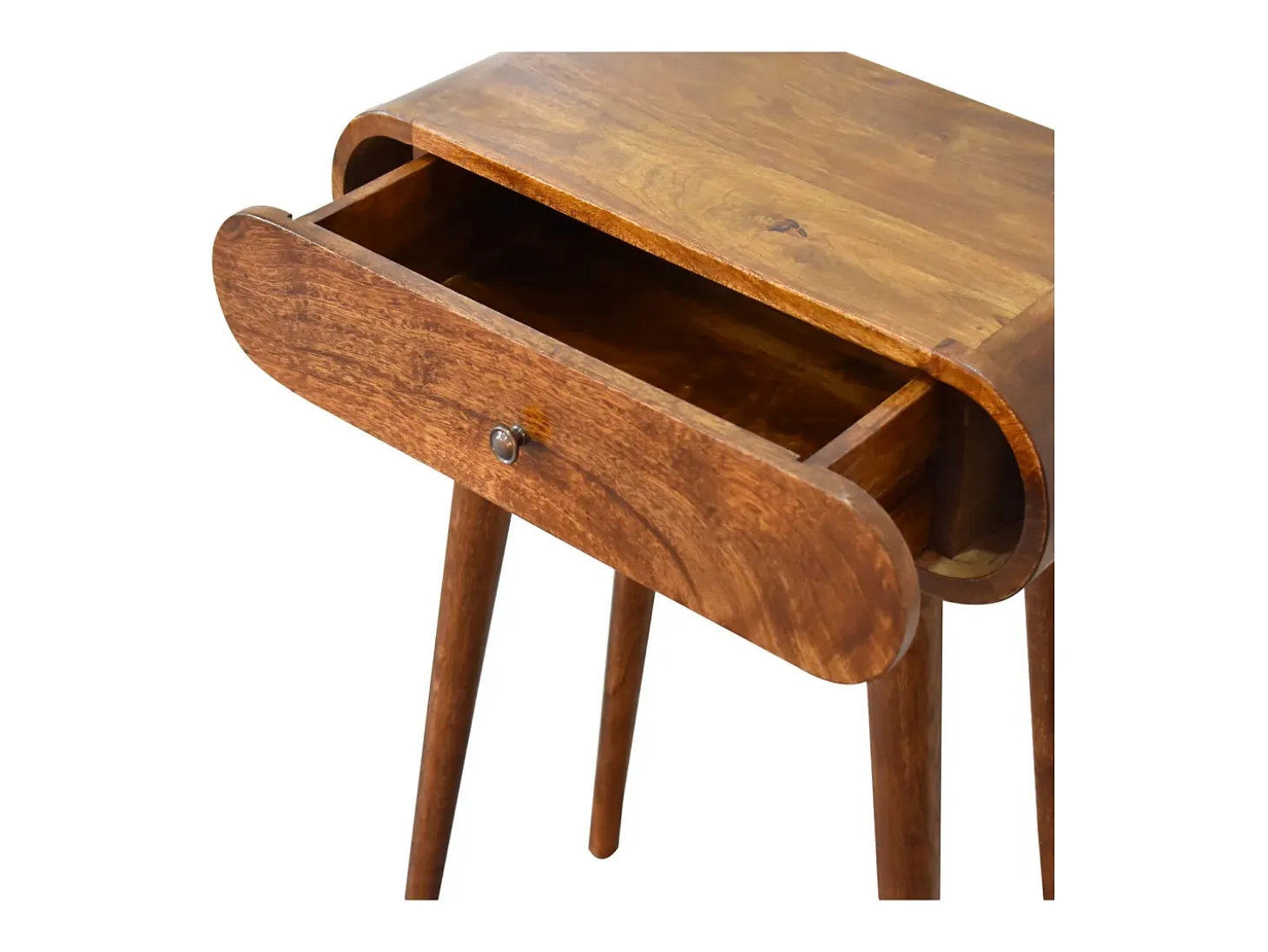 Consola Mini Round Chestnut